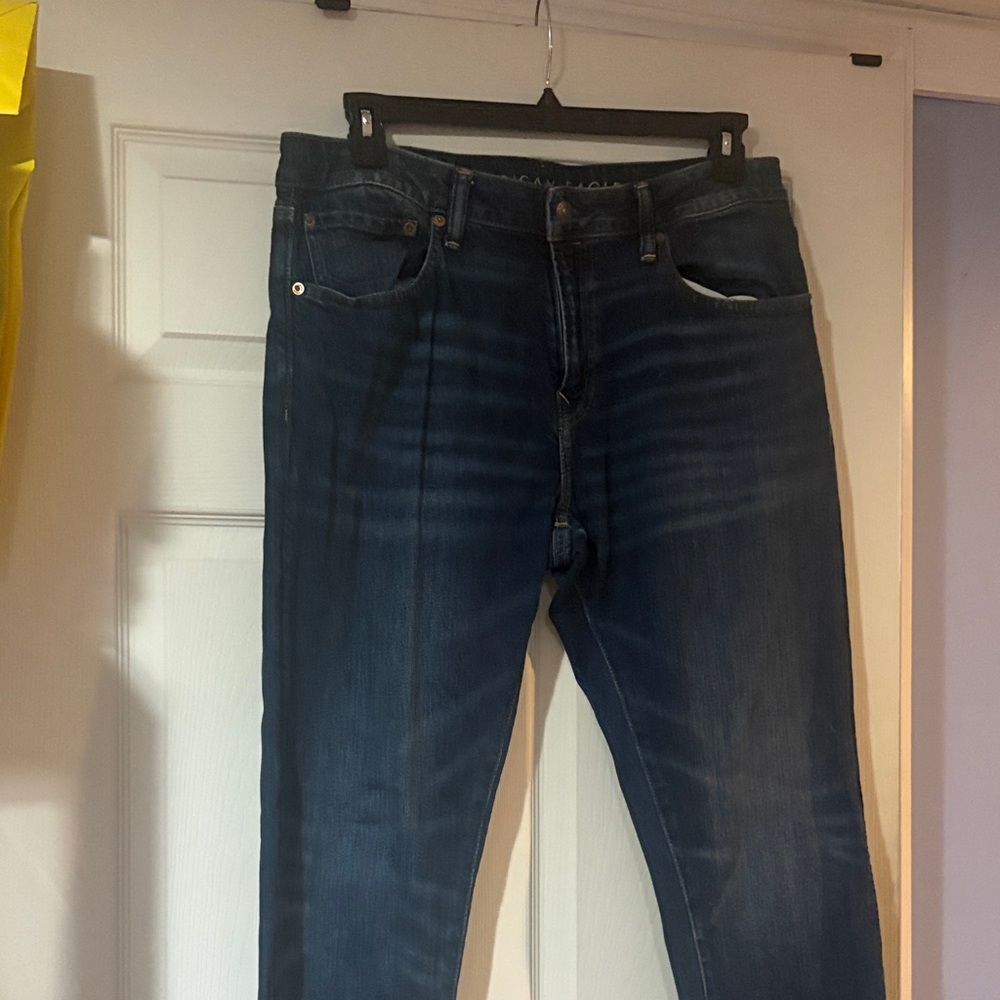 Men's AE 34x34 Dark Blue Flex athletic Fit Jeans